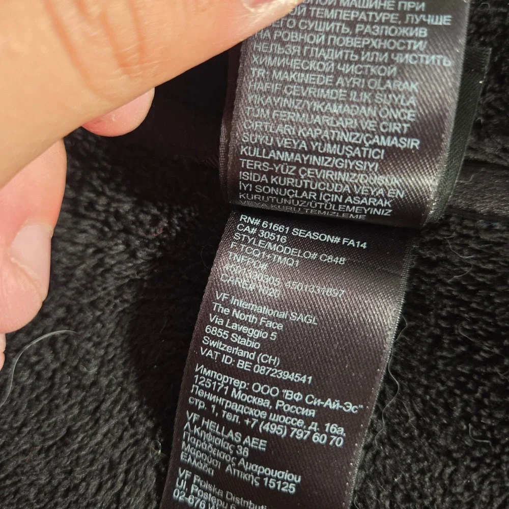 North Face Apex Chromium Thermal Jacket‎ Mens XXL Black Fleece Lined Softshell